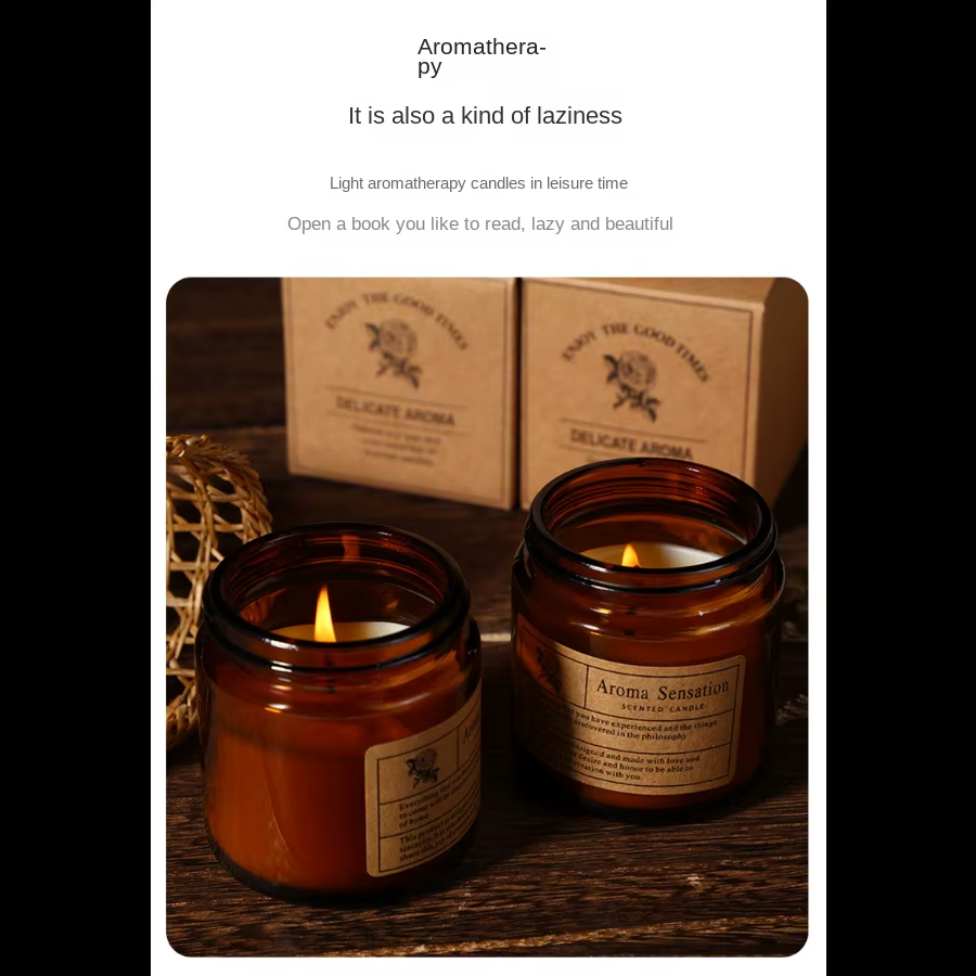 Amber Embrace-Smokeless Aromatherapy Candles