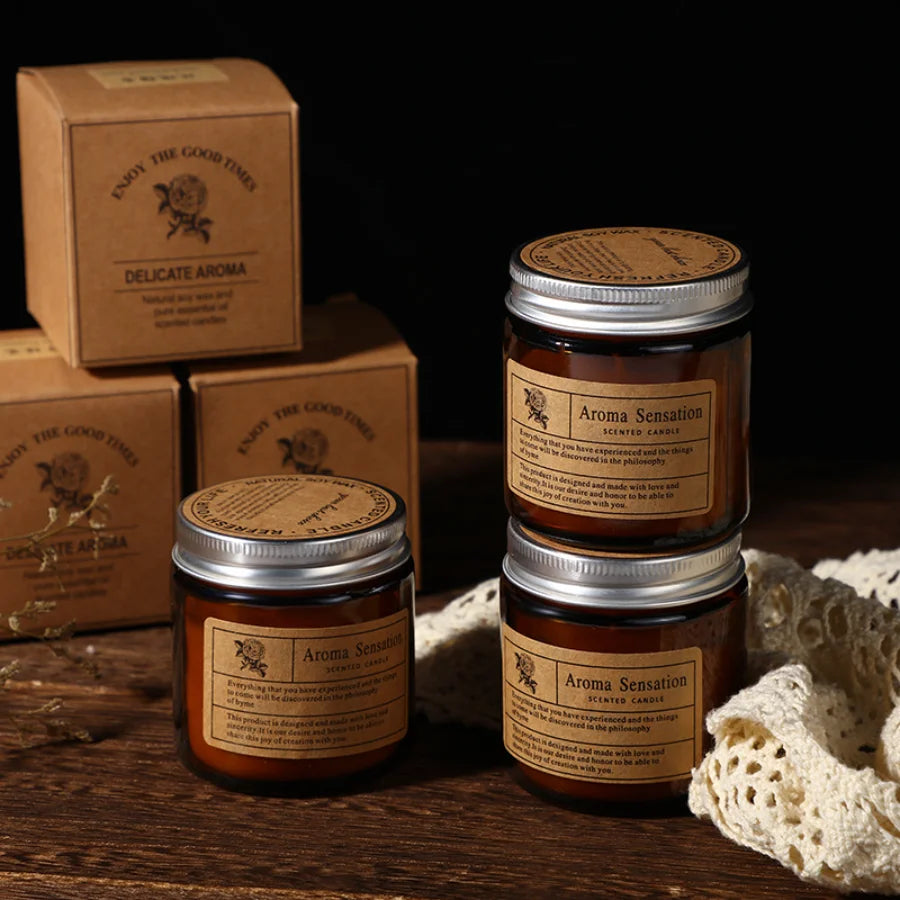 Amber Embrace-Smokeless Aromatherapy Candles