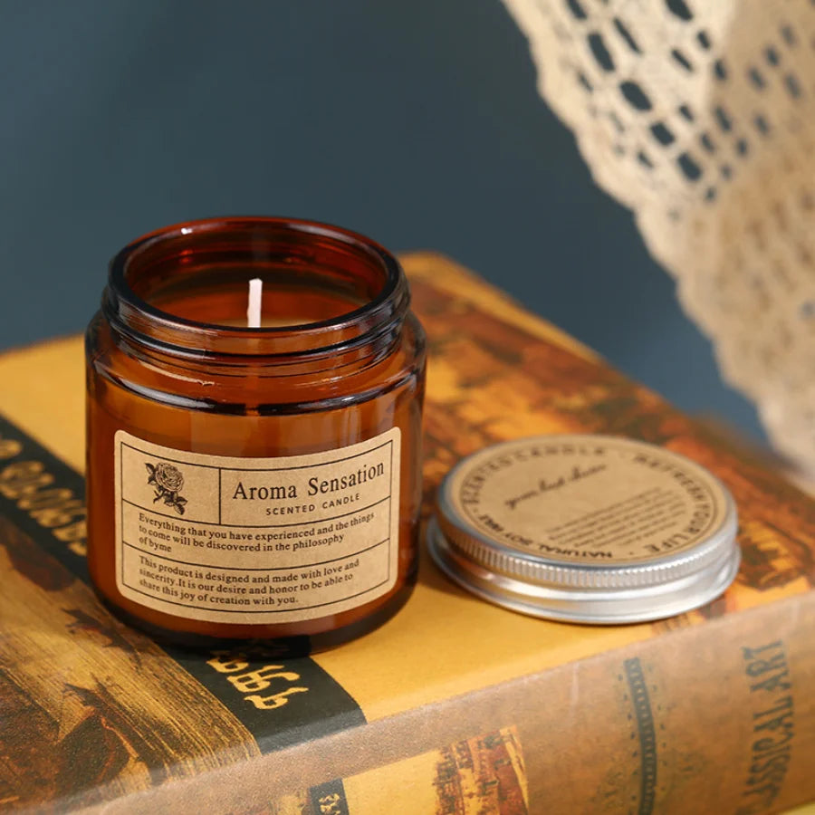 Amber Embrace-Smokeless Aromatherapy Candles
