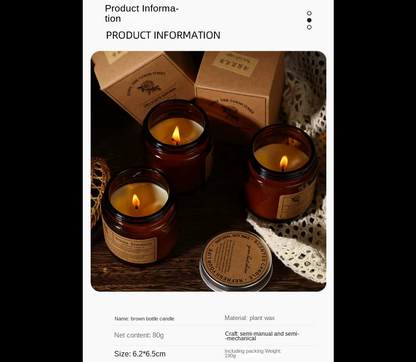 Amber Embrace-Smokeless Aromatherapy Candles