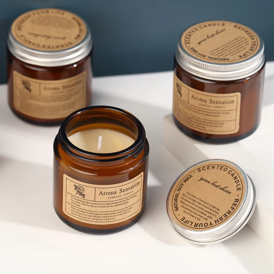 Amber Embrace-Smokeless Aromatherapy Candles