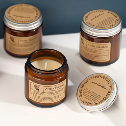 Amber Embrace-Smokeless Aromatherapy Candles