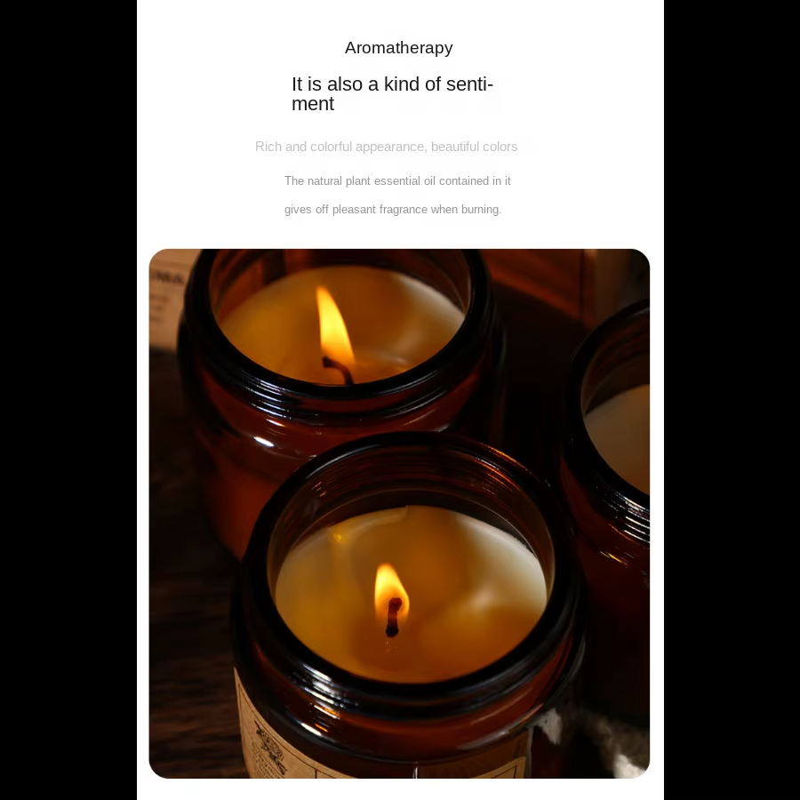 Amber Embrace-Smokeless Aromatherapy Candles